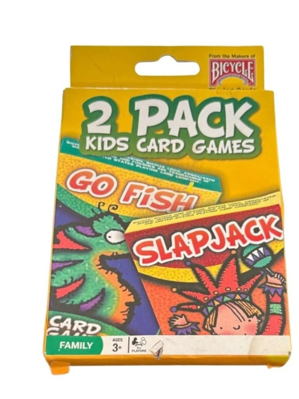 Bicycle Go Fish & Slap Jack Card Games 2 Pack Kids Family Travel Fun Cards